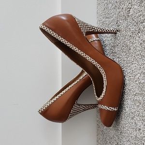 Hobbs London Brown High Heels, Sz 39.5 / US 9